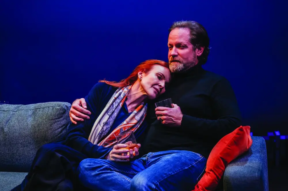 Marcia Cross and Matthew Letscher performing in Honour at Ruskin Group Theatre